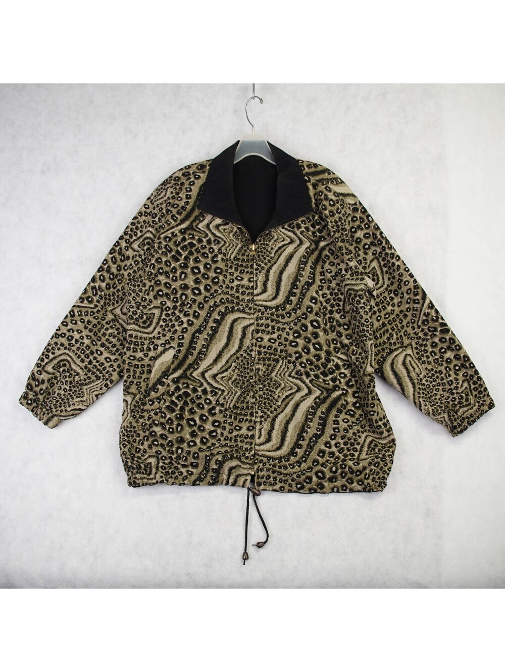 VTG Something Special Reversible Animal Print Jacket Womens Plus 2X 3X Leopard